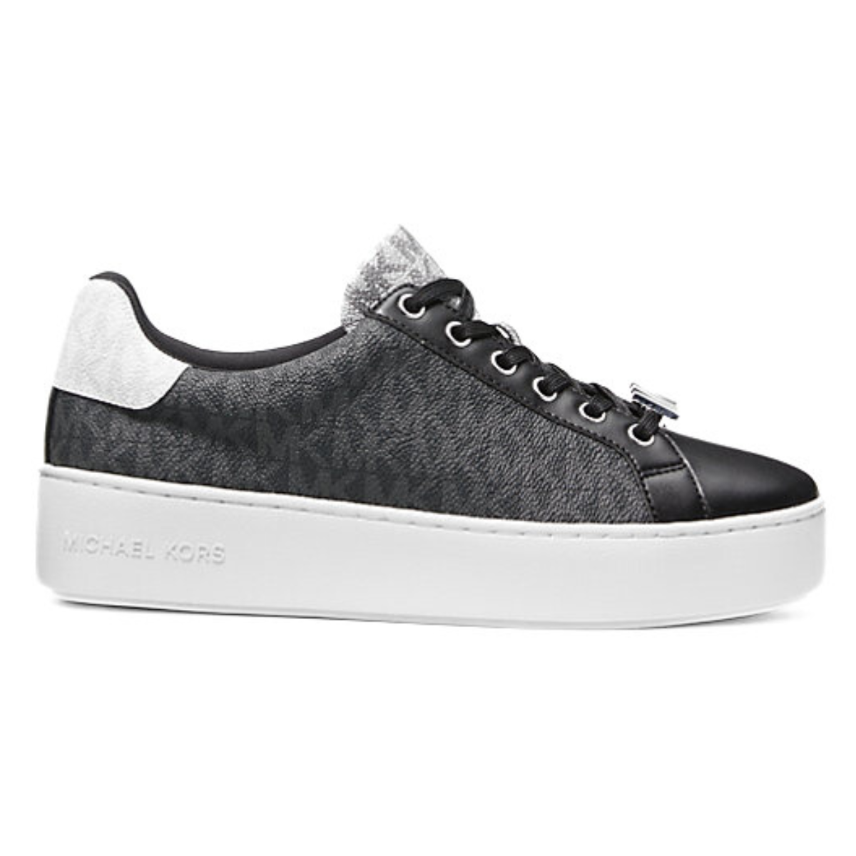 Michael Kors Monogram Logo Trainer Women - BLK - Black-Grey / 36