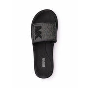 Michael Kors Monogram Wedge Slides Women - BLK - Black / 36