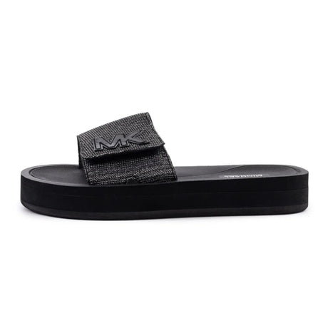 Michael Kors Monogram Wedge Slides Women - SLV