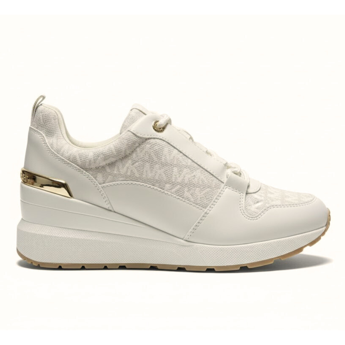 Michael Kors Muse Logo and Mesh Trainer Sneakers Women - BEG - Beige / 38