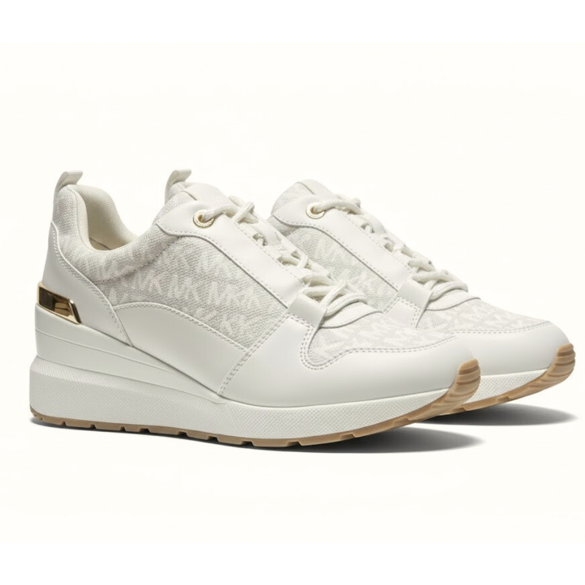 Michael Kors Muse Logo and Mesh Trainer Sneakers Women - BEG - Beige / 38