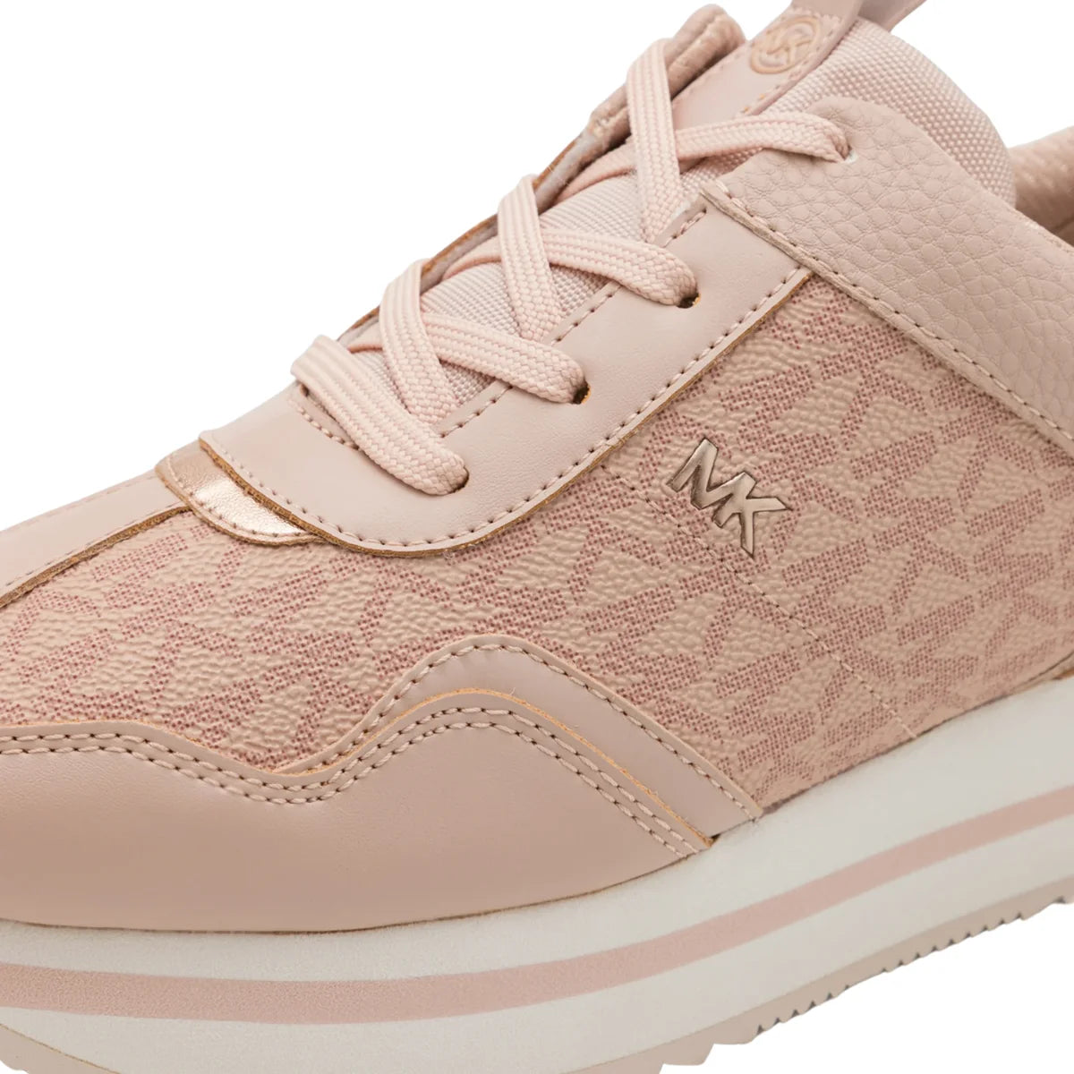 Michael Kors Muse Logo and Mesh Trainer Sneakers Women - PNK
