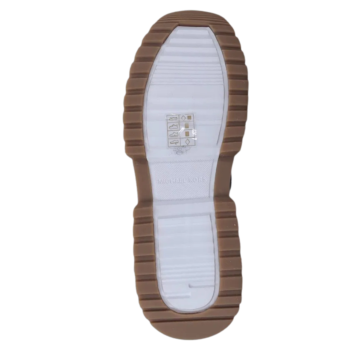 Michael Kors Muse Logo and Mesh Trainer Sneakers Women - WHTBRN - White-Brown / 39