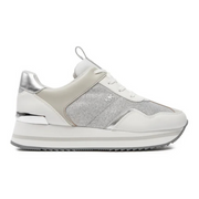 Michael Kors Muse Logo and Mesh Trainer Sneakers Women - WHTGRY - White-Gray / 38.5