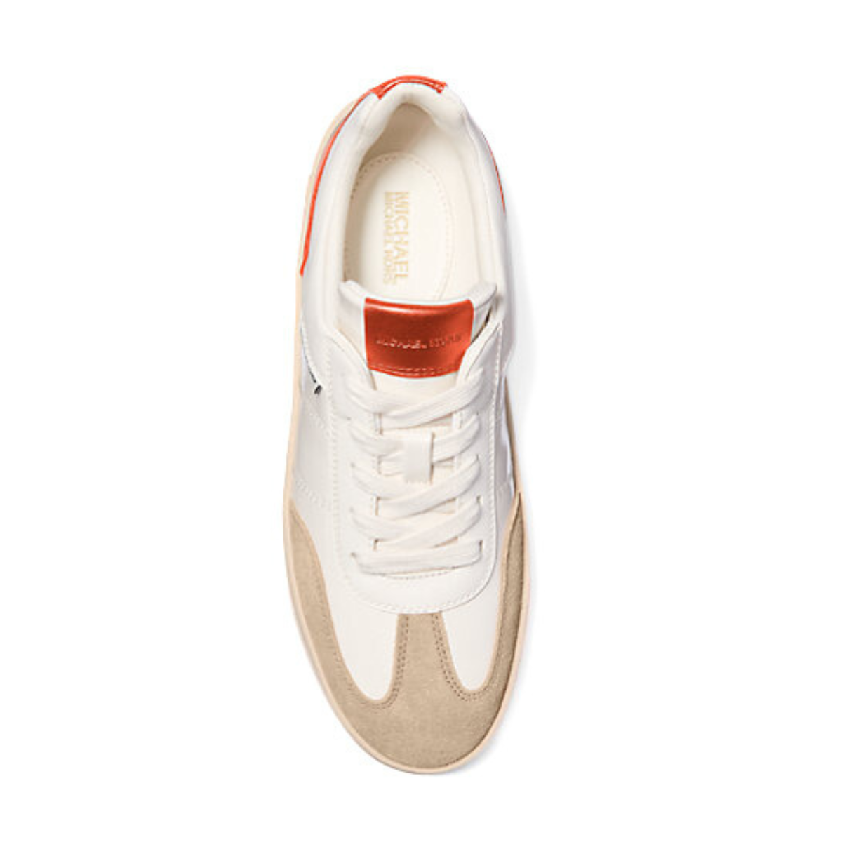 Michael Kors Outlet Kai Sneaker Women-WHTRED - White-RedCLAY / 39.5