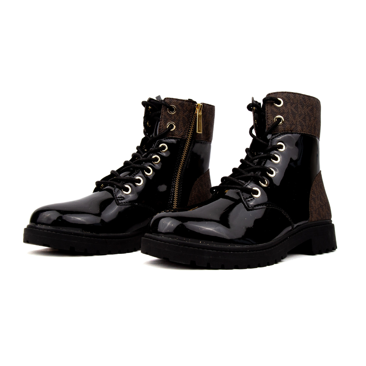 Michael Kors Patent leather boots Women - BLKBRN - Black-Brown / 38