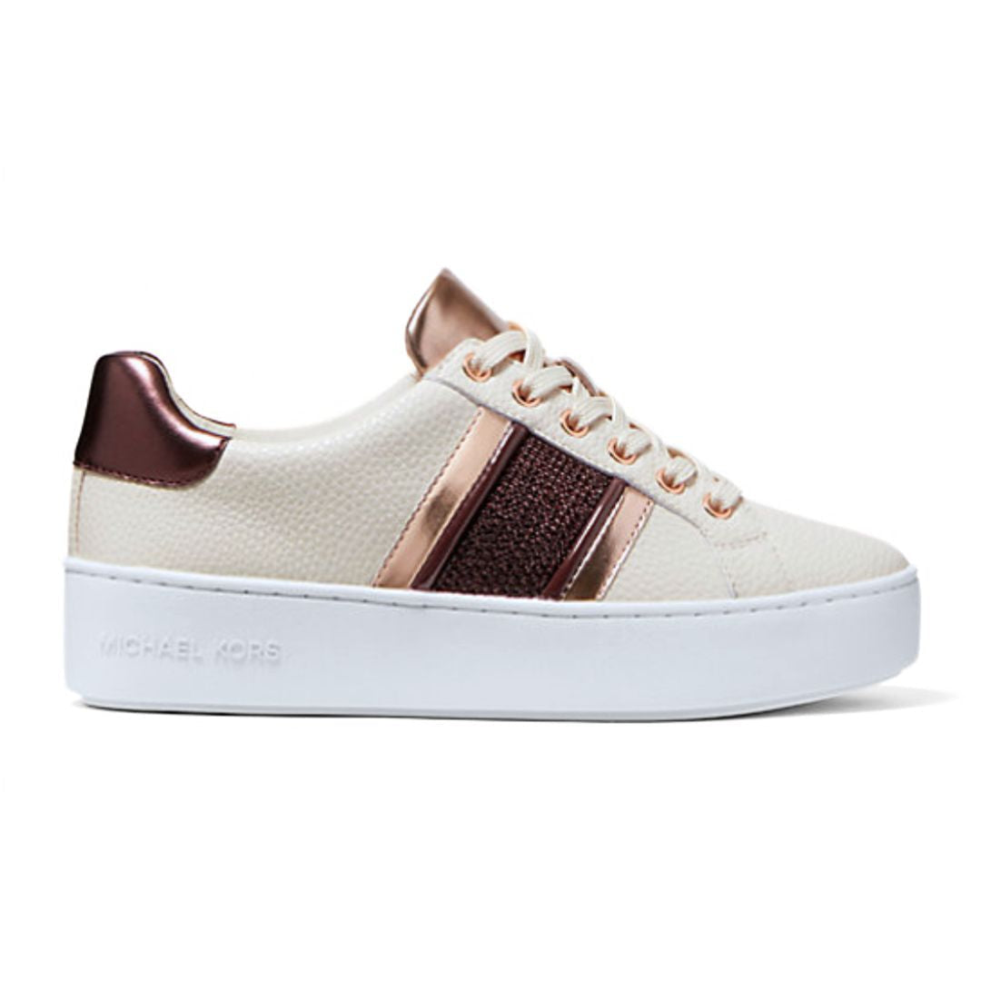 Michael Kors Poppy Logo Stripes Trainer Women - OFFWHT - Off White / 36