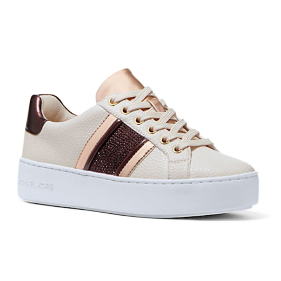Michael Kors Poppy Logo Stripes Trainer Women - OFFWHT - Off White / 36