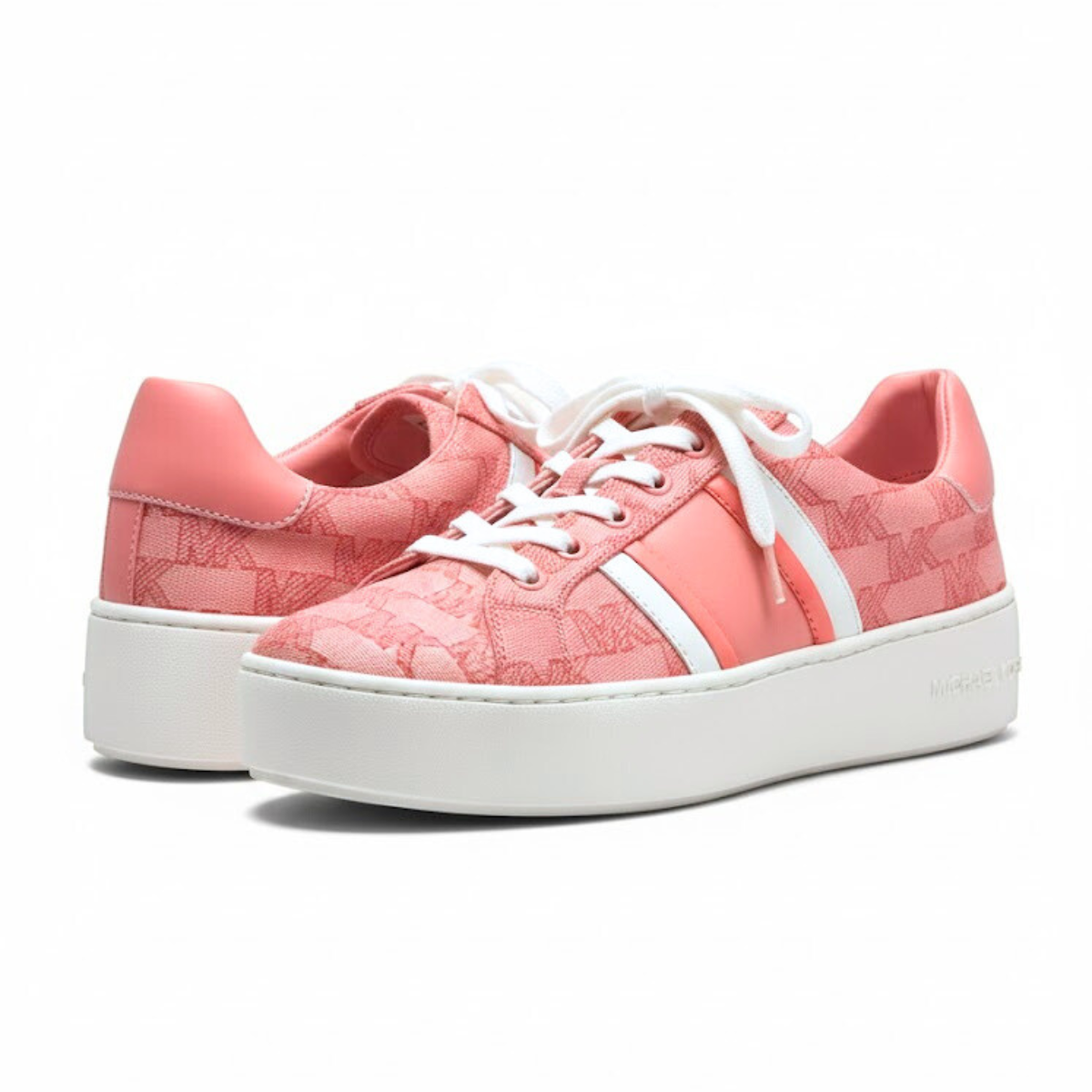 Michael Kors Poppy Logo Stripes Trainer Women - PNK - Pink / 36