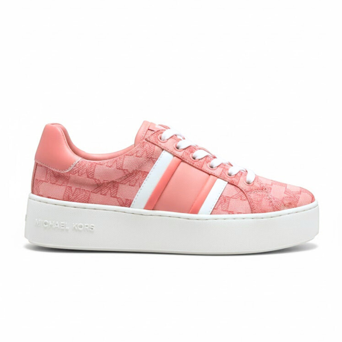 Michael Kors Poppy Logo Stripes Trainer Women - PNK - Pink / 36