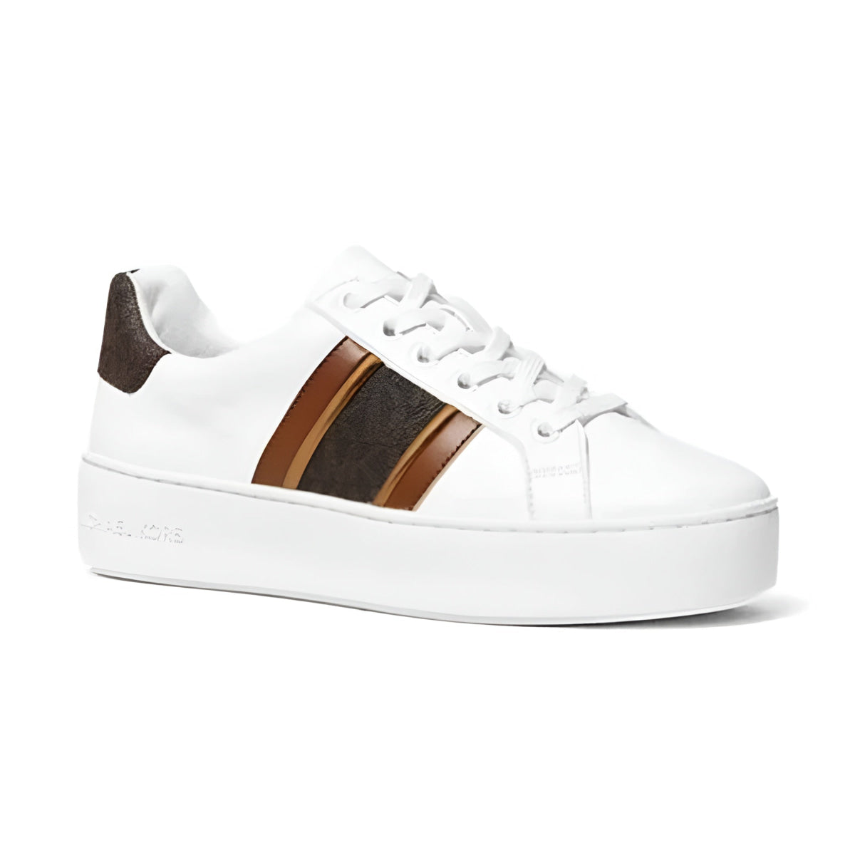 Michael Kors Poppy Logo Stripes Trainer Women - WHTBRN - White / 37