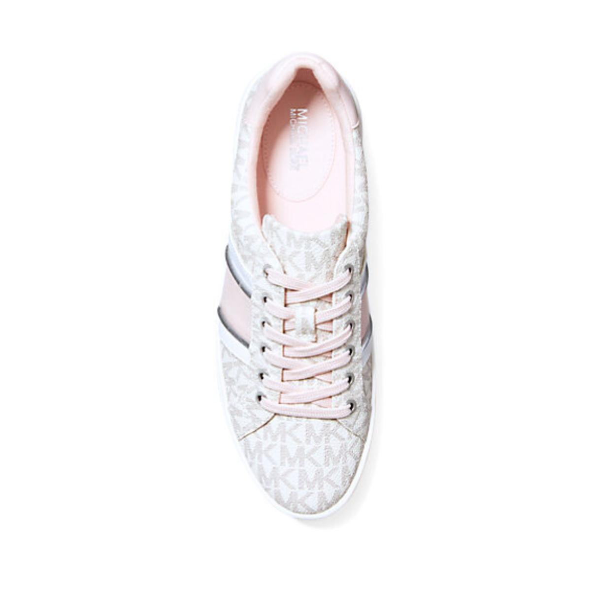 Michael Kors Poppy Logo Trainer Women - BEGPNK - White-Pink / 39