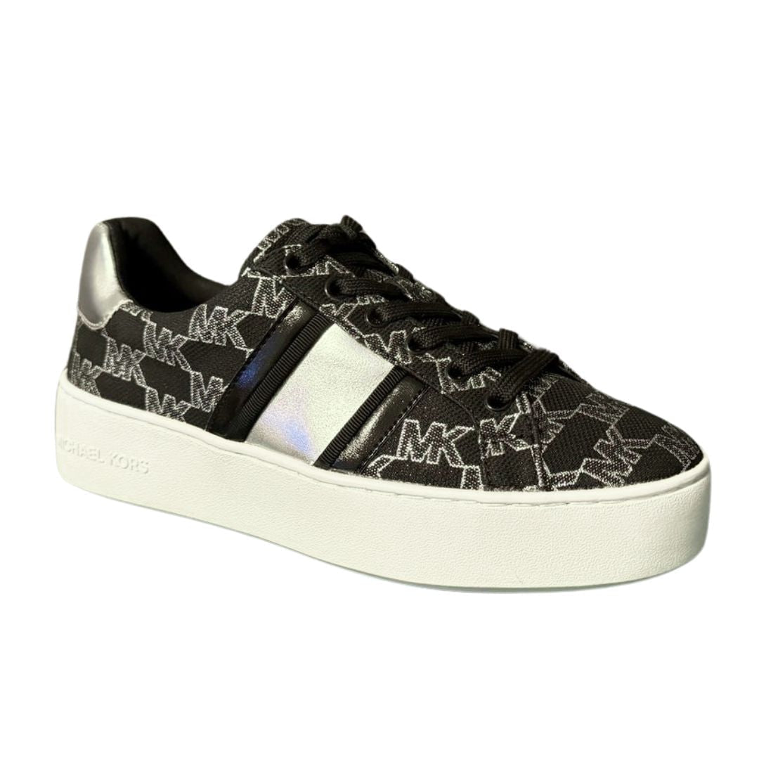 Michael Kors Poppy Logo Trainer Women - BLKSLV - 38 / Black