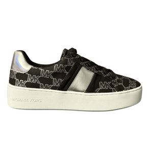 Michael Kors Poppy Logo Trainer Women - BLKSLV - 38 / Black