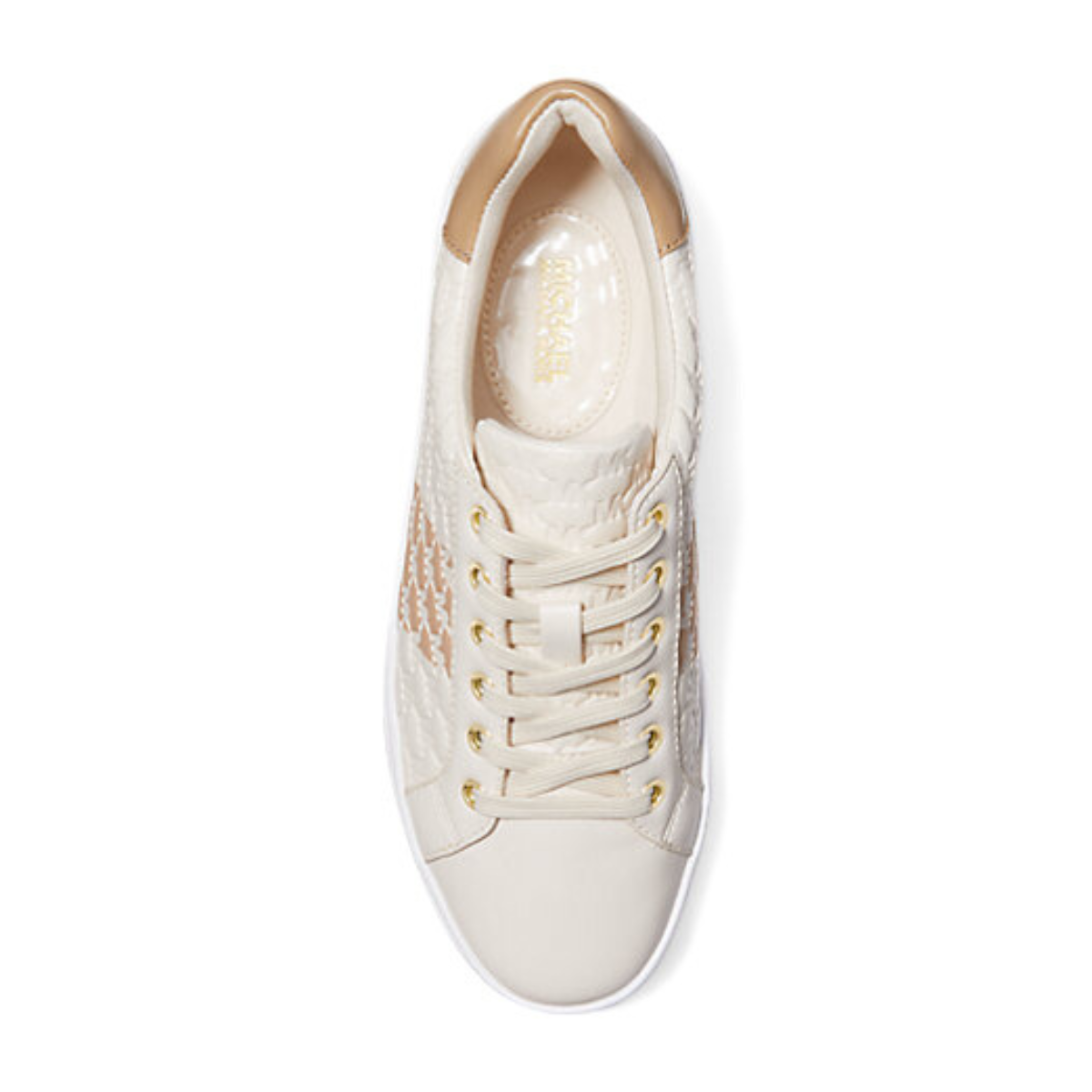 Michael Kors Poppy with embossed logo Sneaker Woman - BEG - Beige / 39