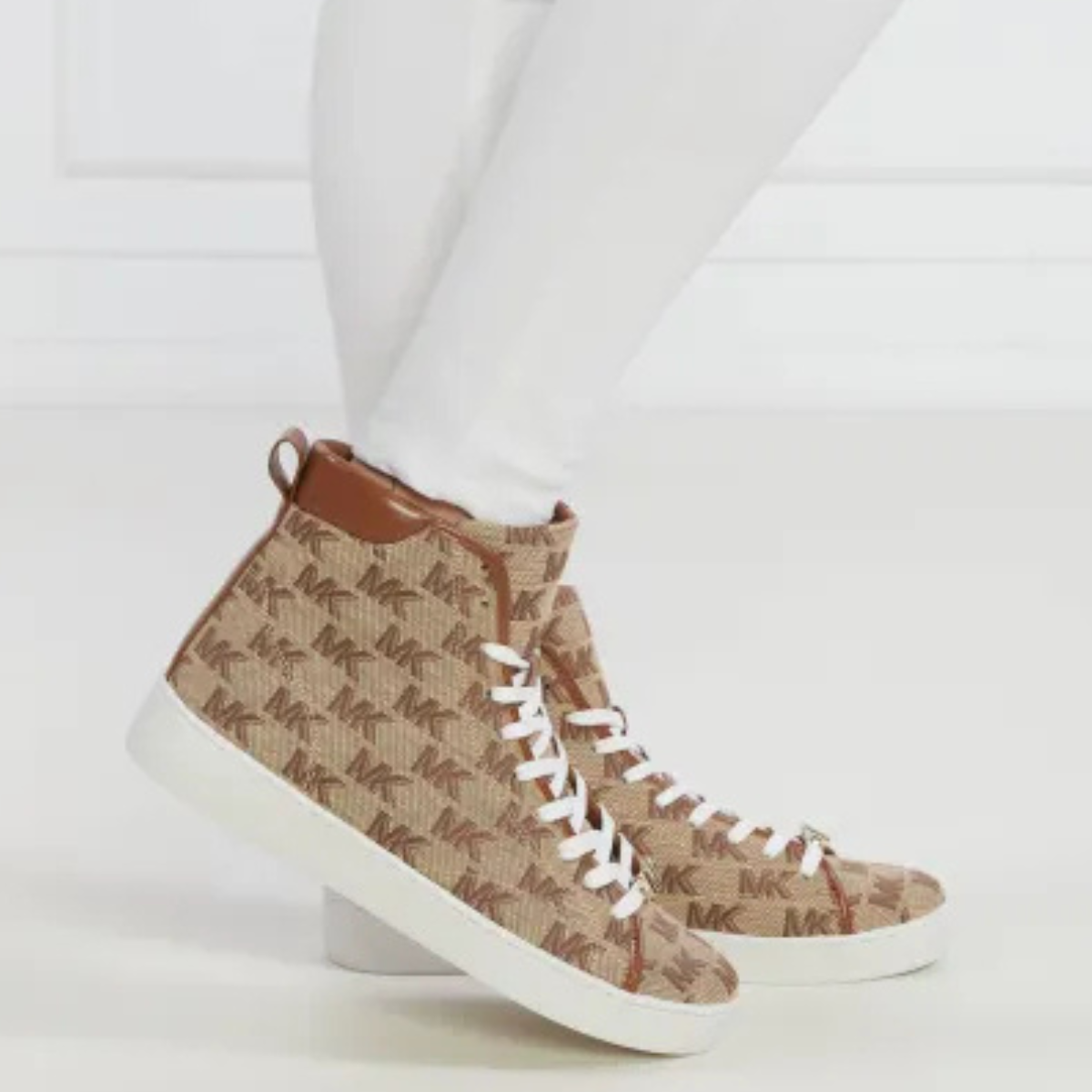 Michael Kors Pre-owned High-top Sneakers Women - BEGBRN - Beige-Brown / 41