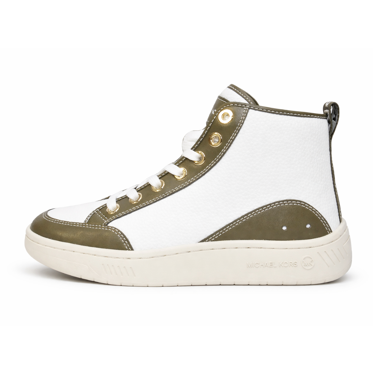 Michael Kors Pre-owned High-top Sneakers Women - WHTOLV - White-Olive / 36