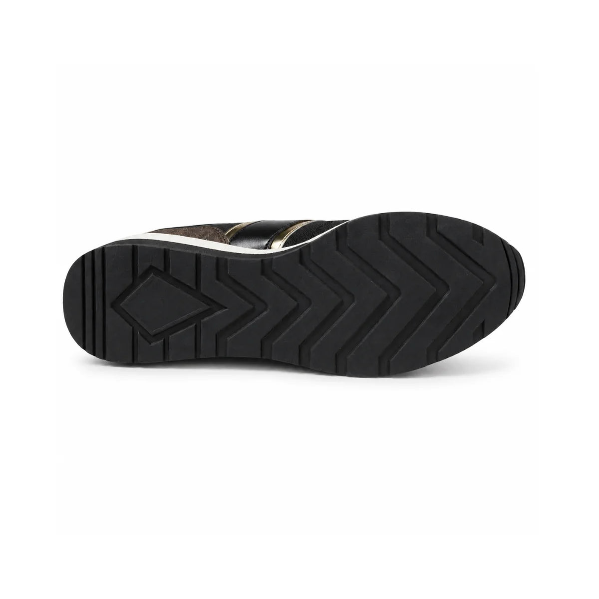 Michael Kors Raina Mixed-Media Platform Trainer - BLKBRN