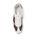 Michael Kors Raina Mixed-Media Platform Trainer - WHTBRN