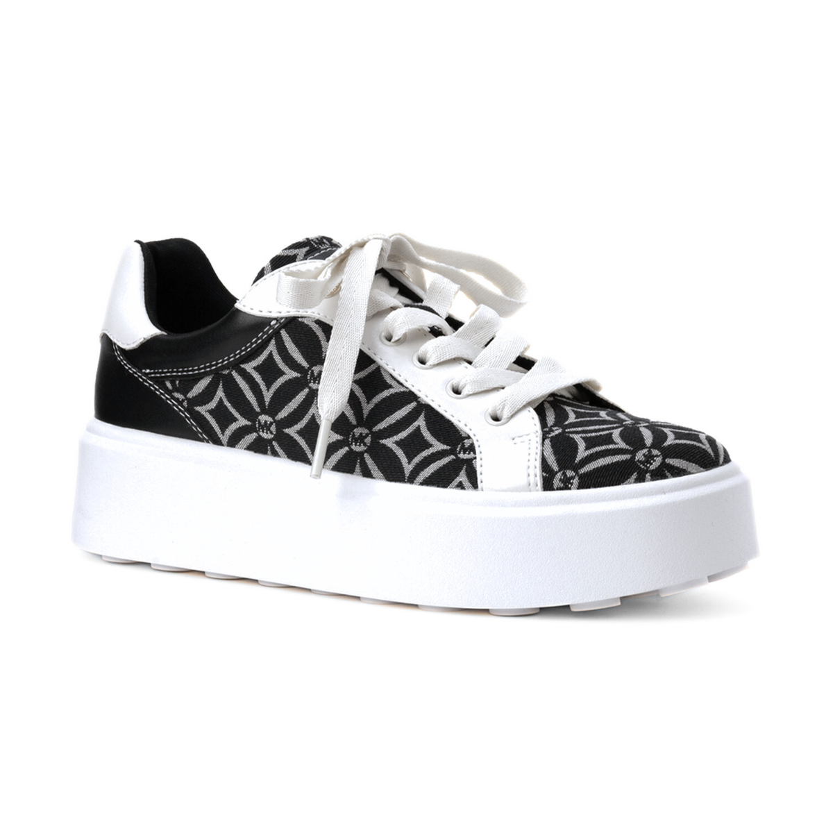 Michael Kors Romey Logo Jacquard Platform Sneaker - BLK - Black / 39