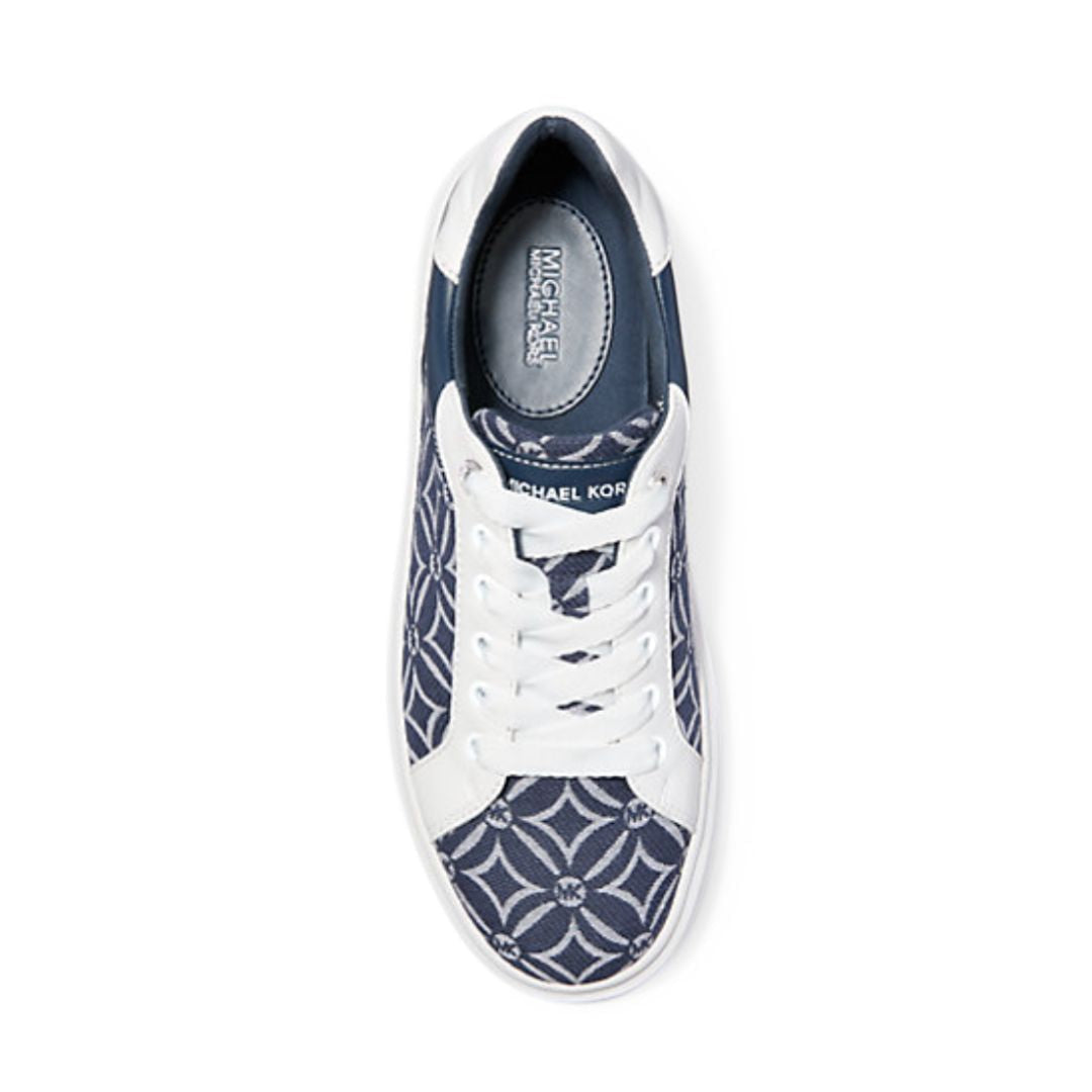 Michael Kors Romey Logo Jacquard Platform Sneaker - NVY - Navy / 38