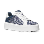 Michael Kors Romey Logo Jacquard Platform Sneaker - NVY - Navy / 38