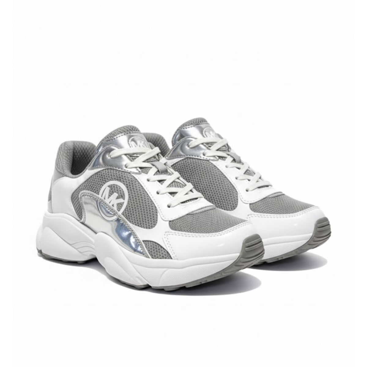 Michael Kors Sami Knit Trainer Sneaker Women - GRYSLV