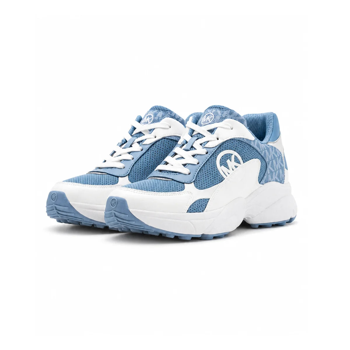 Michael Kors Sami Knit Trainer Sneaker Women - WHTBLU - White - Blue / 38