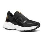 Michael Kors Sami Scuba and Mesh Zip-Up Trainer - BLKBRN