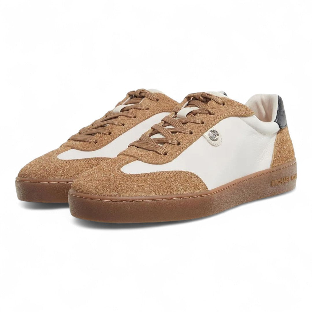 Michael Kors Scotty Lace Up Trainer - WHTBEG - Beige / 38