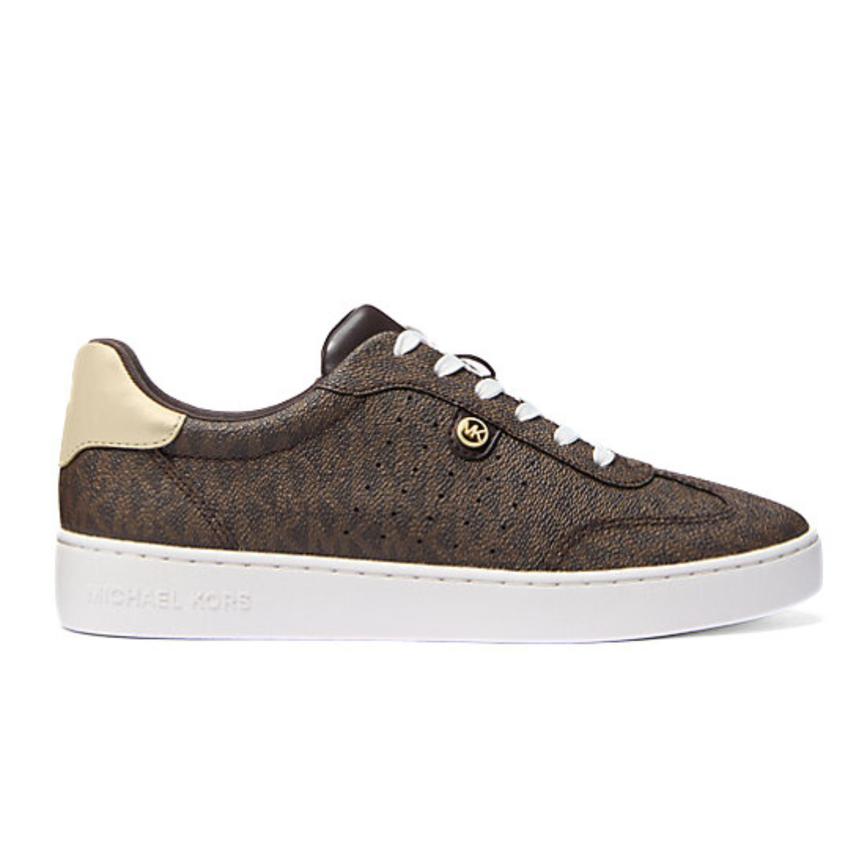 Michael Kors Scotty Leather Sneaker Women - BRN - Brown / 38