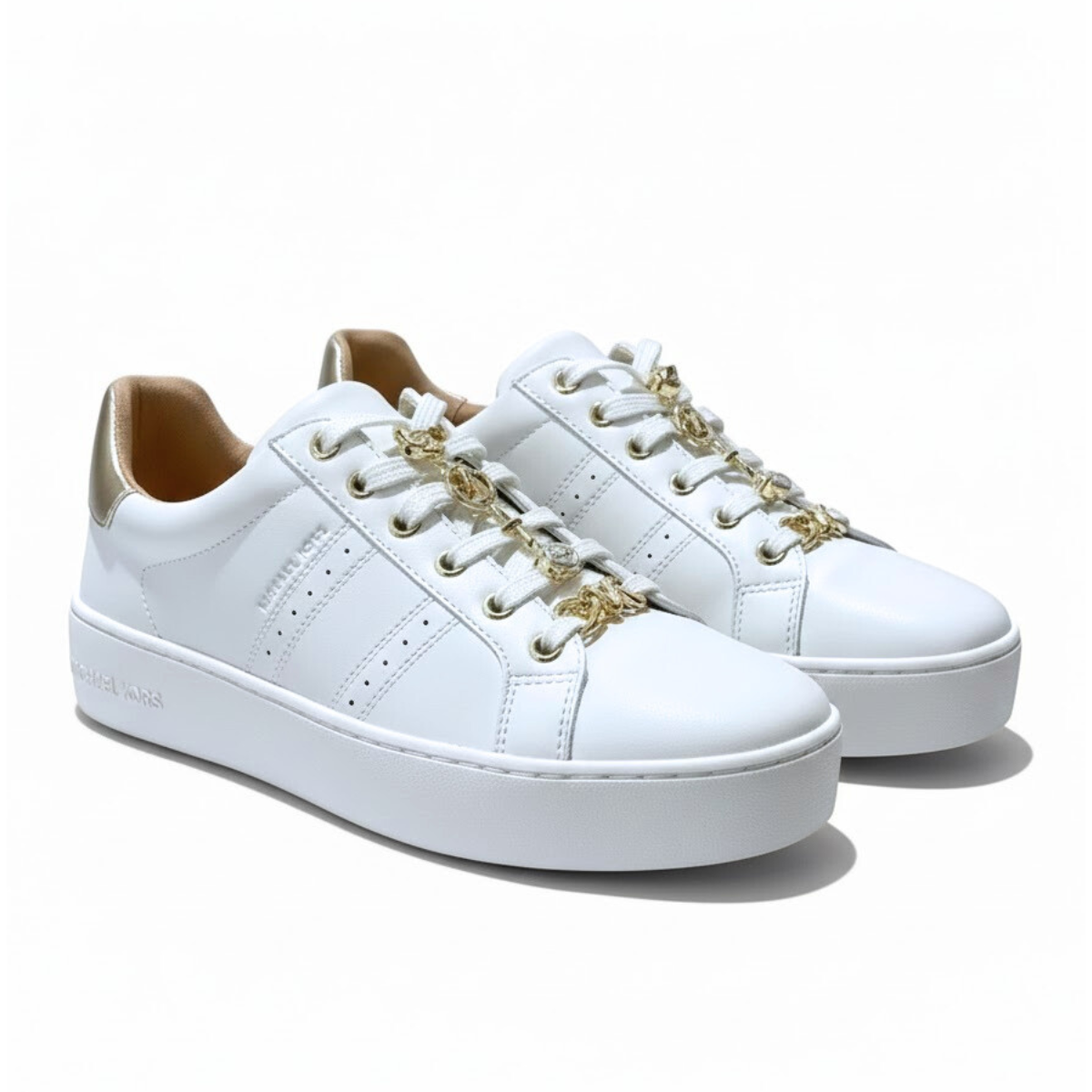Michael Kors Scotty Leather Sneaker Women - WHT