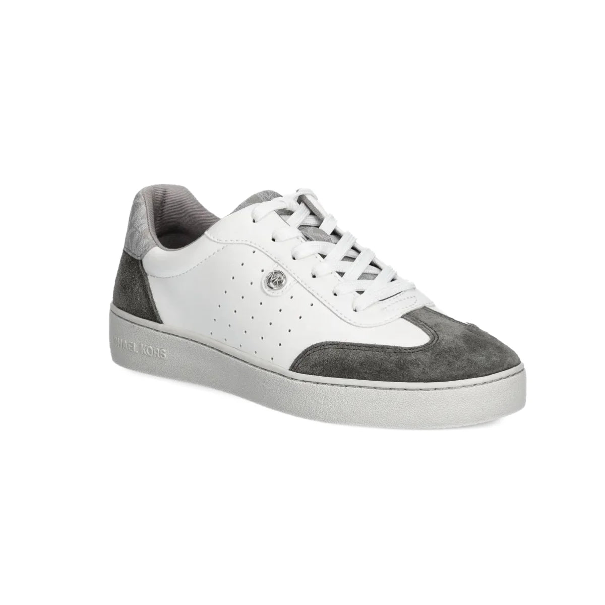 Michael Kors Scotty Leather Sneaker Women - WHTGRY