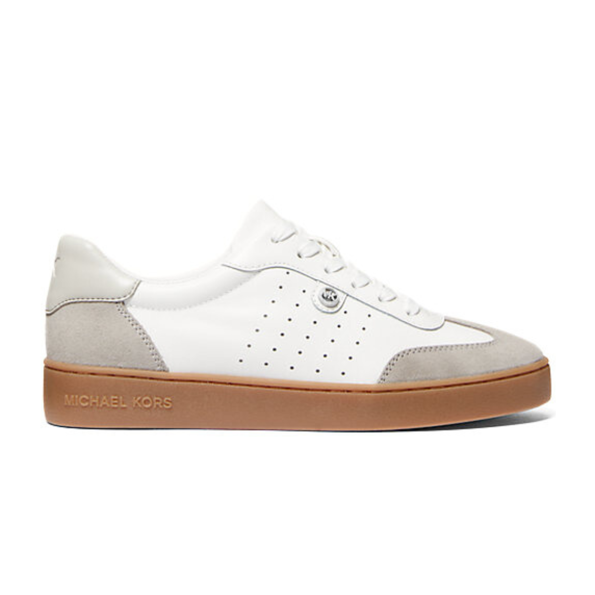 Michael Kors Scotty Leather Sneaker Women’s -WHT - White / 37.5