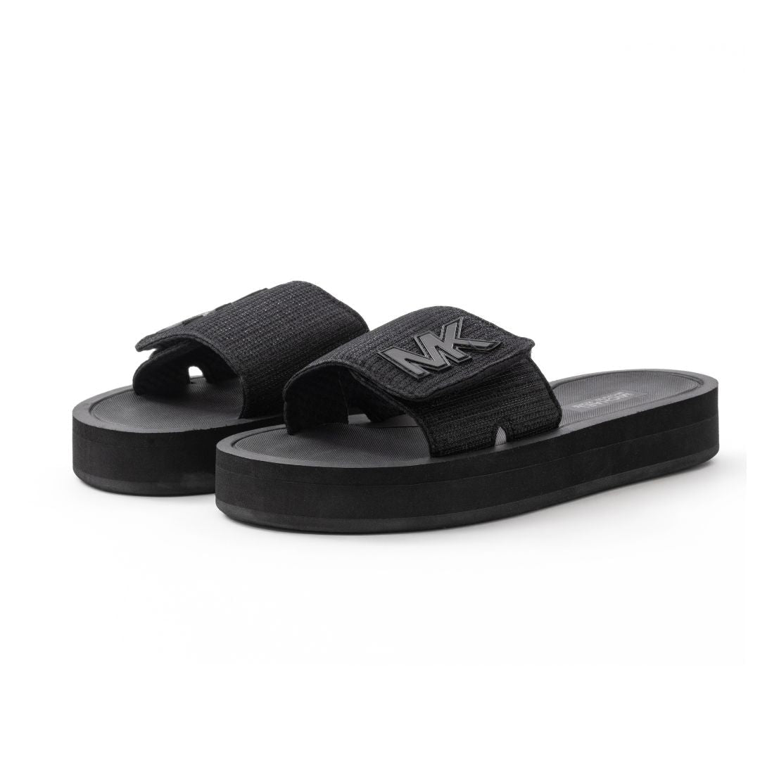 Michael Kors Scuba Mesh Wedge Slides Women - BLK - Black / 36