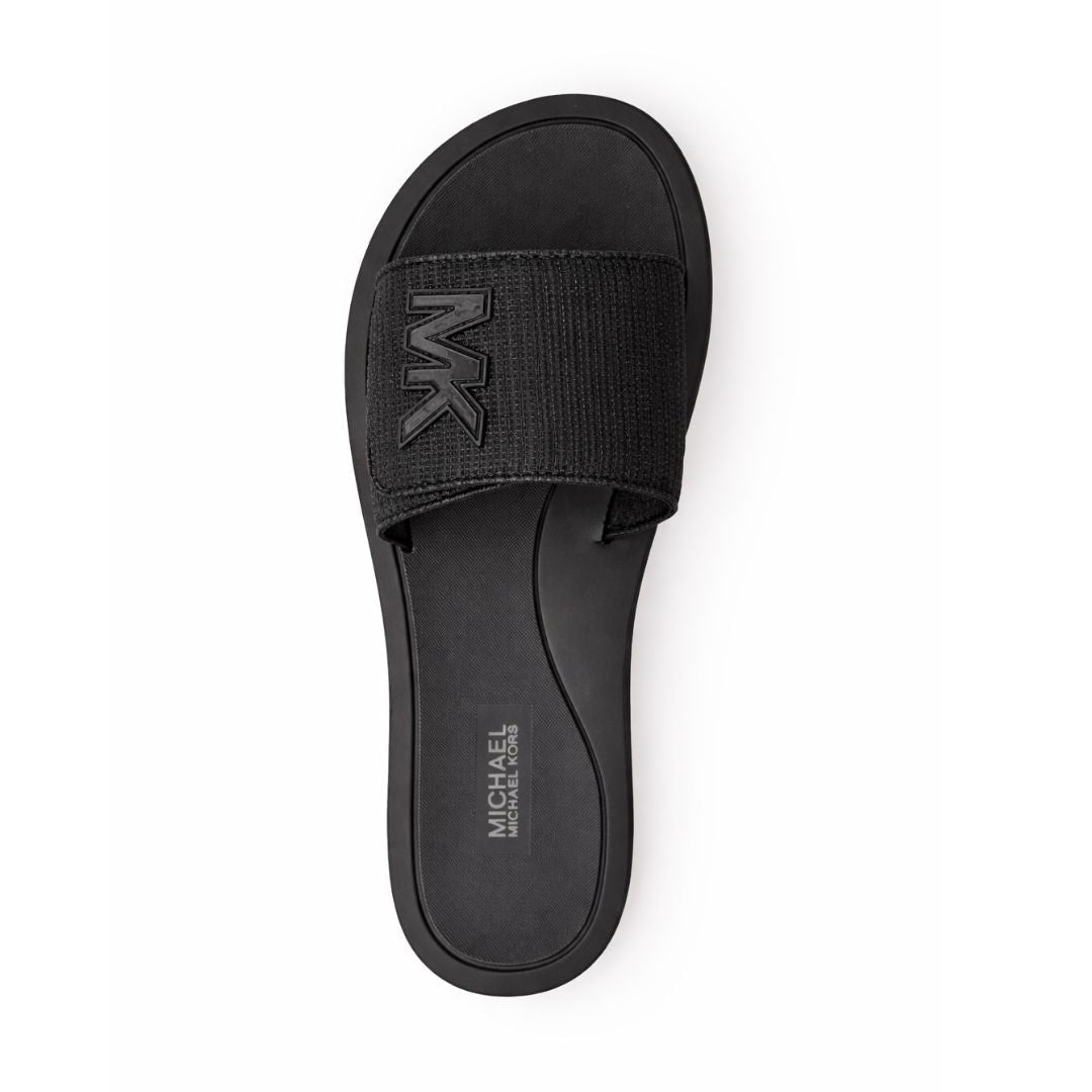 Michael Kors Scuba Mesh Wedge Slides Women - BLK - Black / 36
