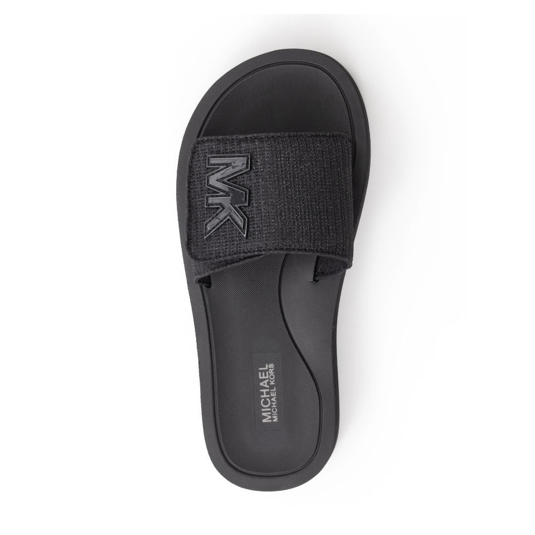 Michael Kors Scuba Mesh Wedge Slides Women - BLK