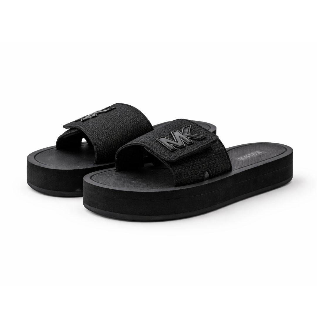 Michael Kors Scuba Mesh Wedge Slides Women - BLK