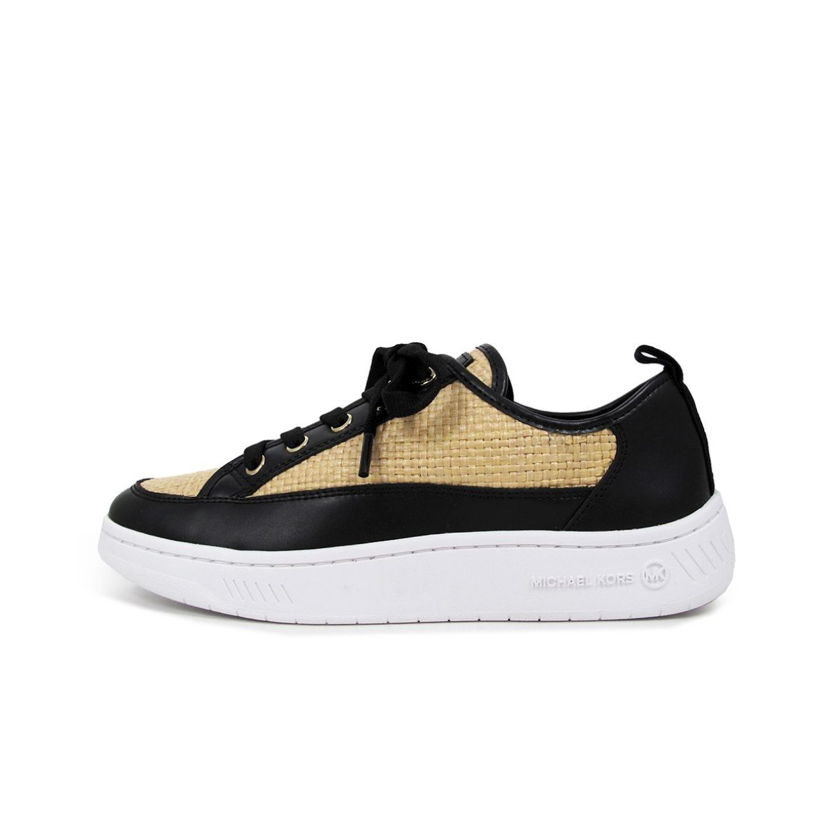 Michael Kors Shea Lace Up Sneaker Woman - BLKBEG - Black-Beige / 37
