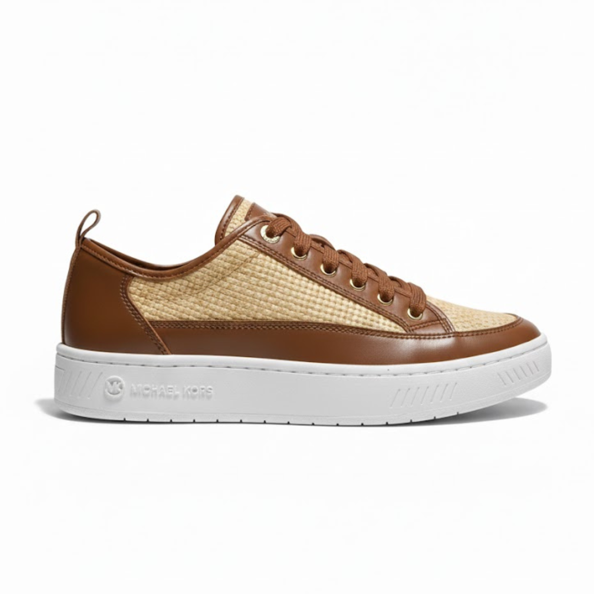 Michael Kors Shea Lace Up Sneaker Woman - TANBEG - Tan-Beige / 39