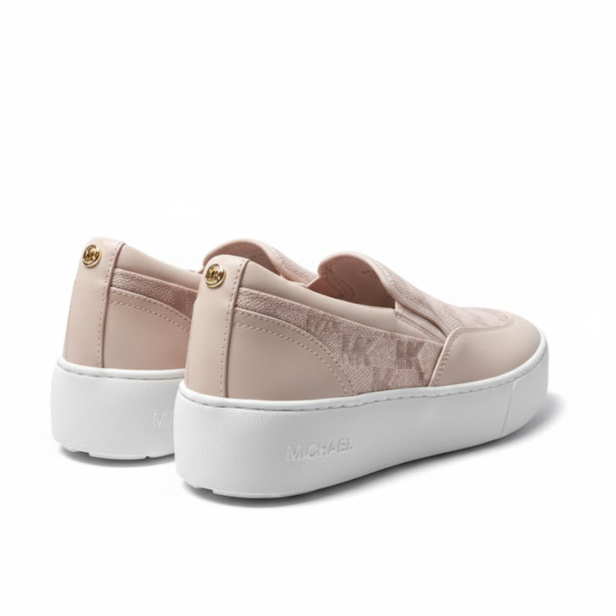 Michael Kors Theo Jacquard Y Cuero Sneaker Woman - PNK - Pink / 37.5