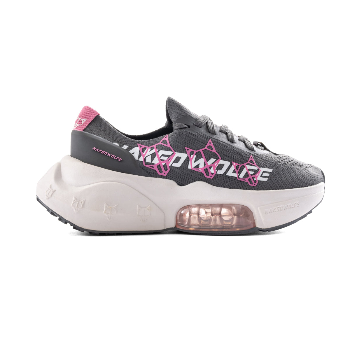 NAKED WOLFE Bolt sport Sneakers Women -GERPNK - Grey-Pink / 36