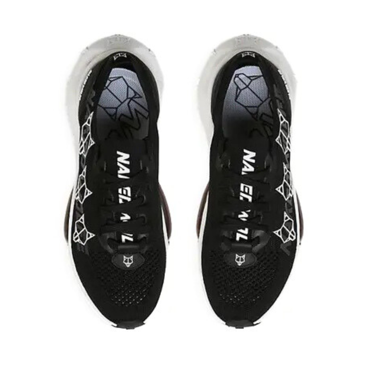 NAKED WOLFE sprint wolfe-print low-top woven trainers-BLK - Black / 40