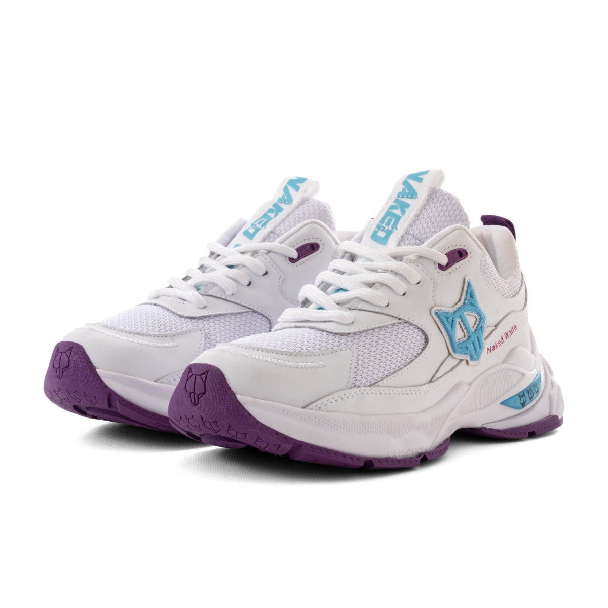 NAKED WOLFE Super Sneakers Women-WHT - White / 38