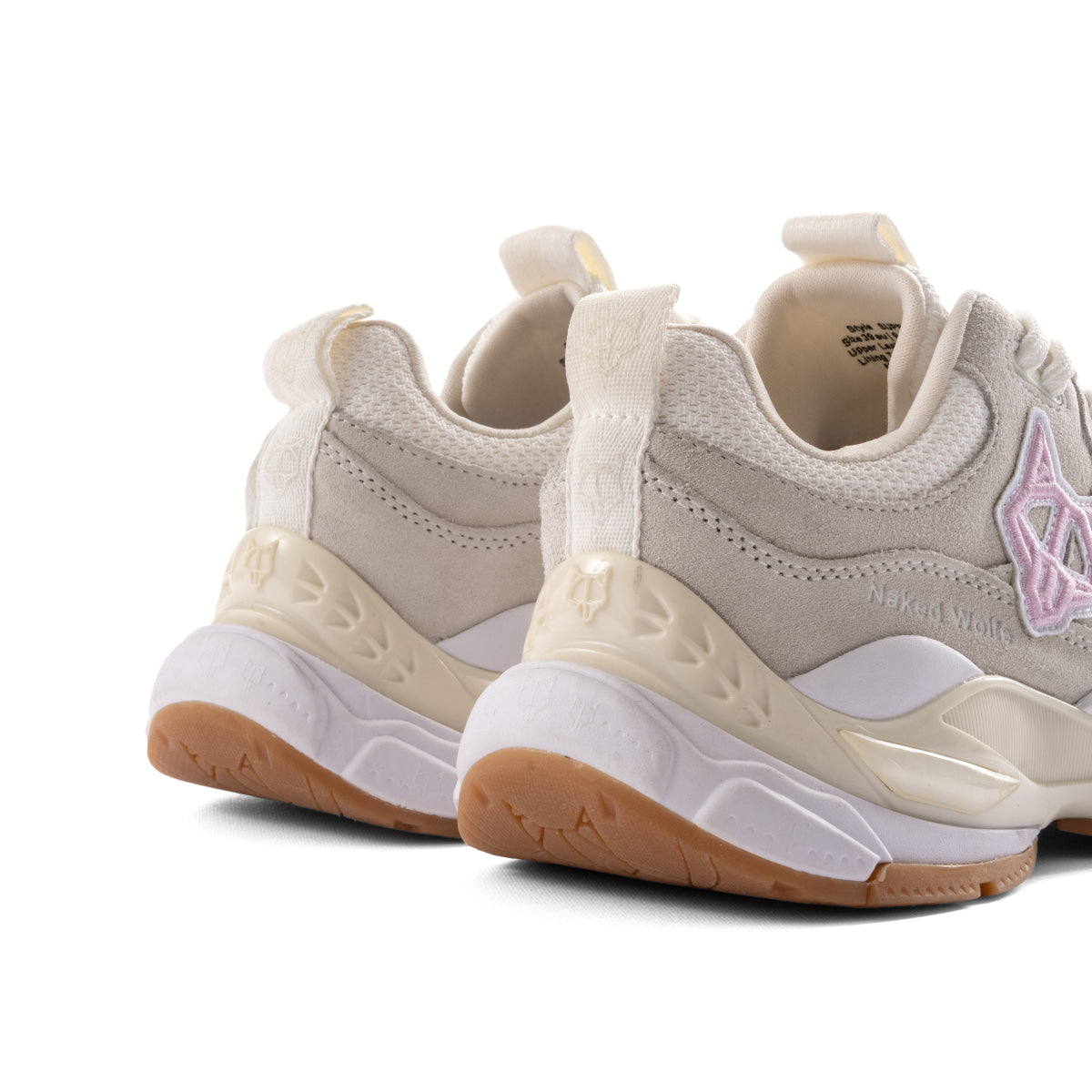 NAKED WOLFE SUPER Sneakers Women-WHTGRE - White-Grey / 38