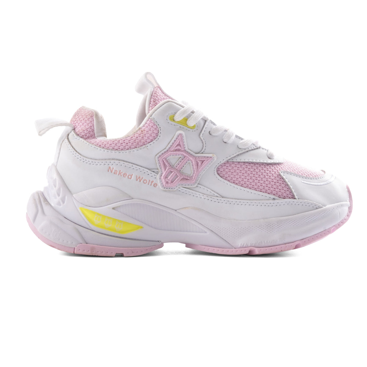 NAKED WOLFE SUPER Sneakers Women-WHTPNK