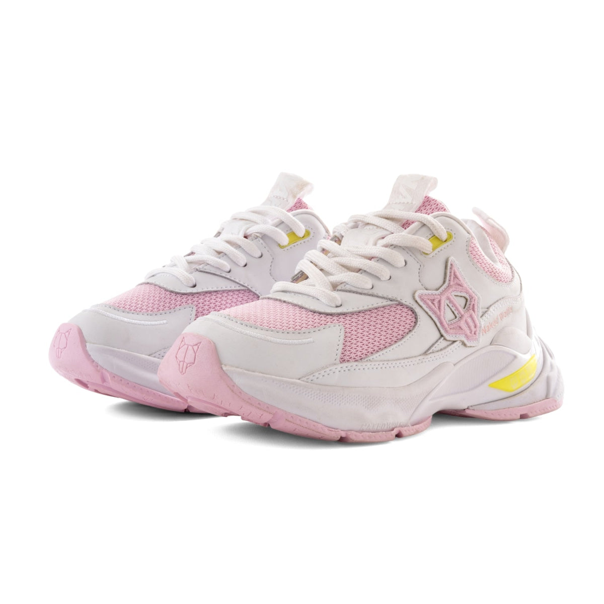 NAKED WOLFE SUPER Sneakers Women-WHTPNK - White-Pink / 37
