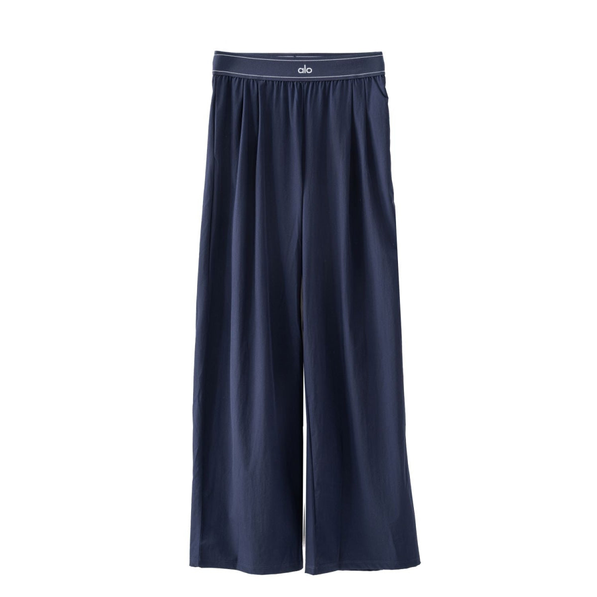 New AL Yoga Suit Up Trouser Quick-Dry Loose-Fit Wide-Leg Pants-NVY-BLK-GRY - Navy