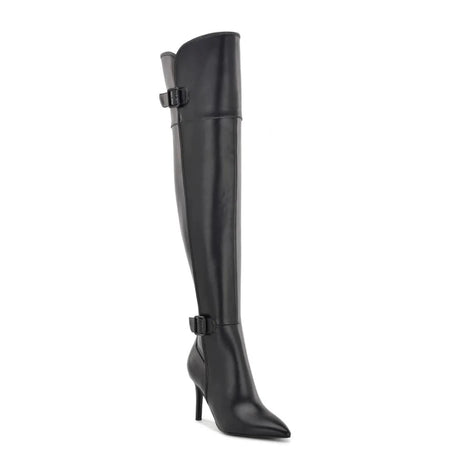 Nine West Flye Over the Knee Heeled Boots Women - BLK