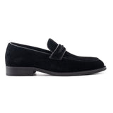 OURTHREE Andrew Suede Leather Loafers Men - BLK - Black / 40